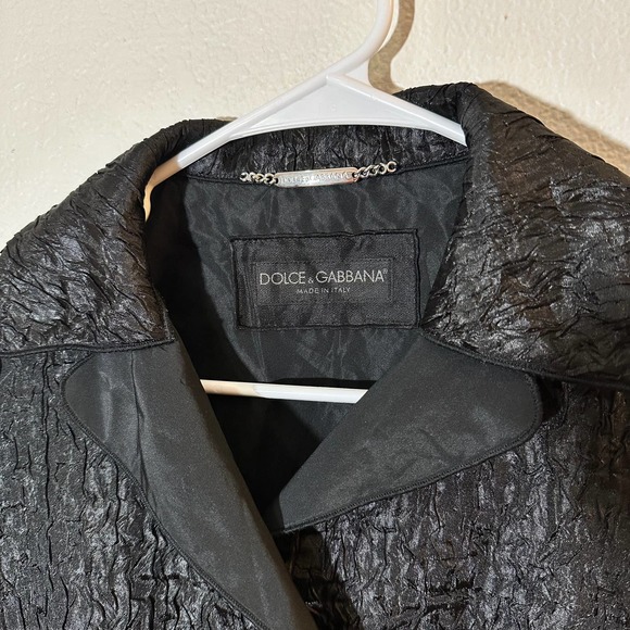 Dolce and Gabbana Silk Blend Cropped Jacket Size 42 Made in Italy - Picture 4 of 5